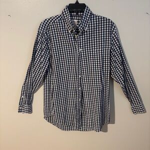 Brooks Brothers Navy and White Checkered Shirt